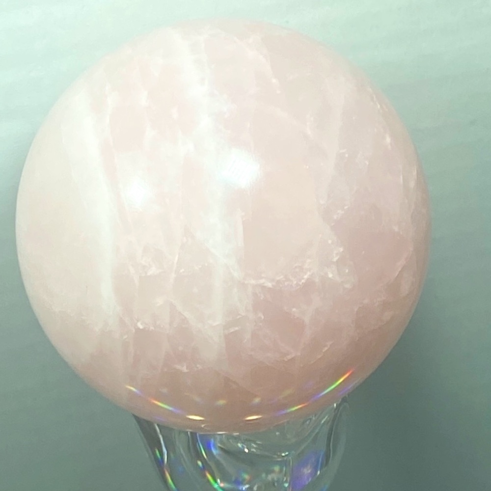Rose Quartz Sphere 552 grams 73.63 mm